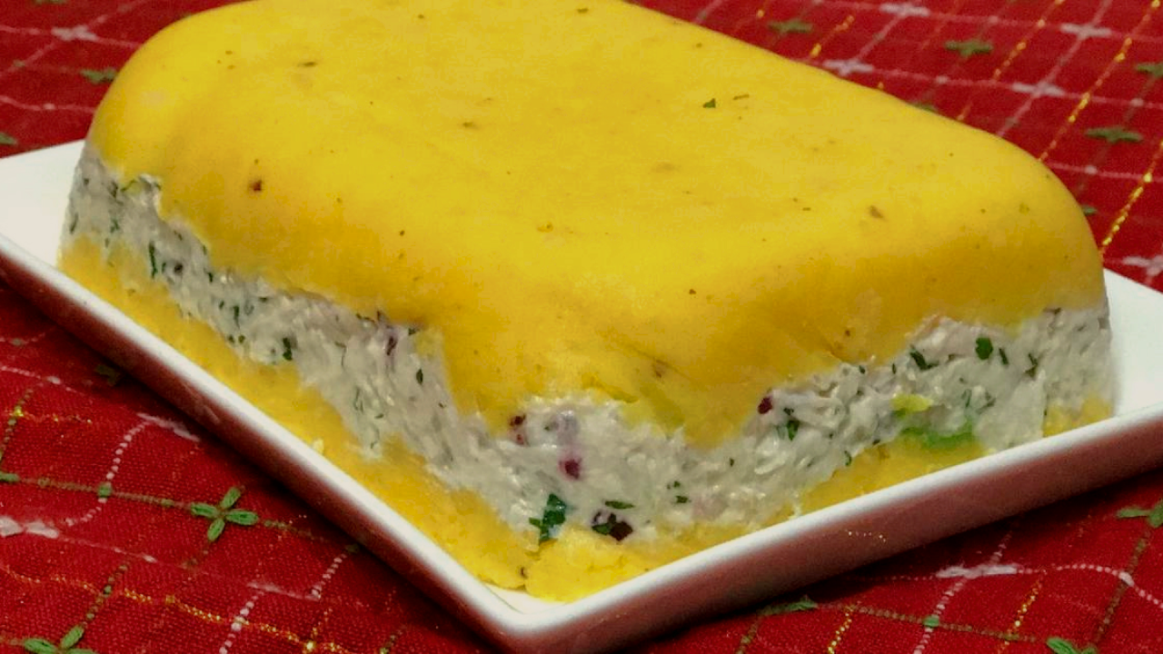 Causa con relleno de pollo