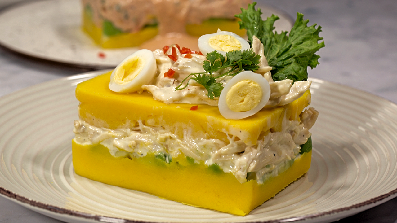 Causa rellena peruana